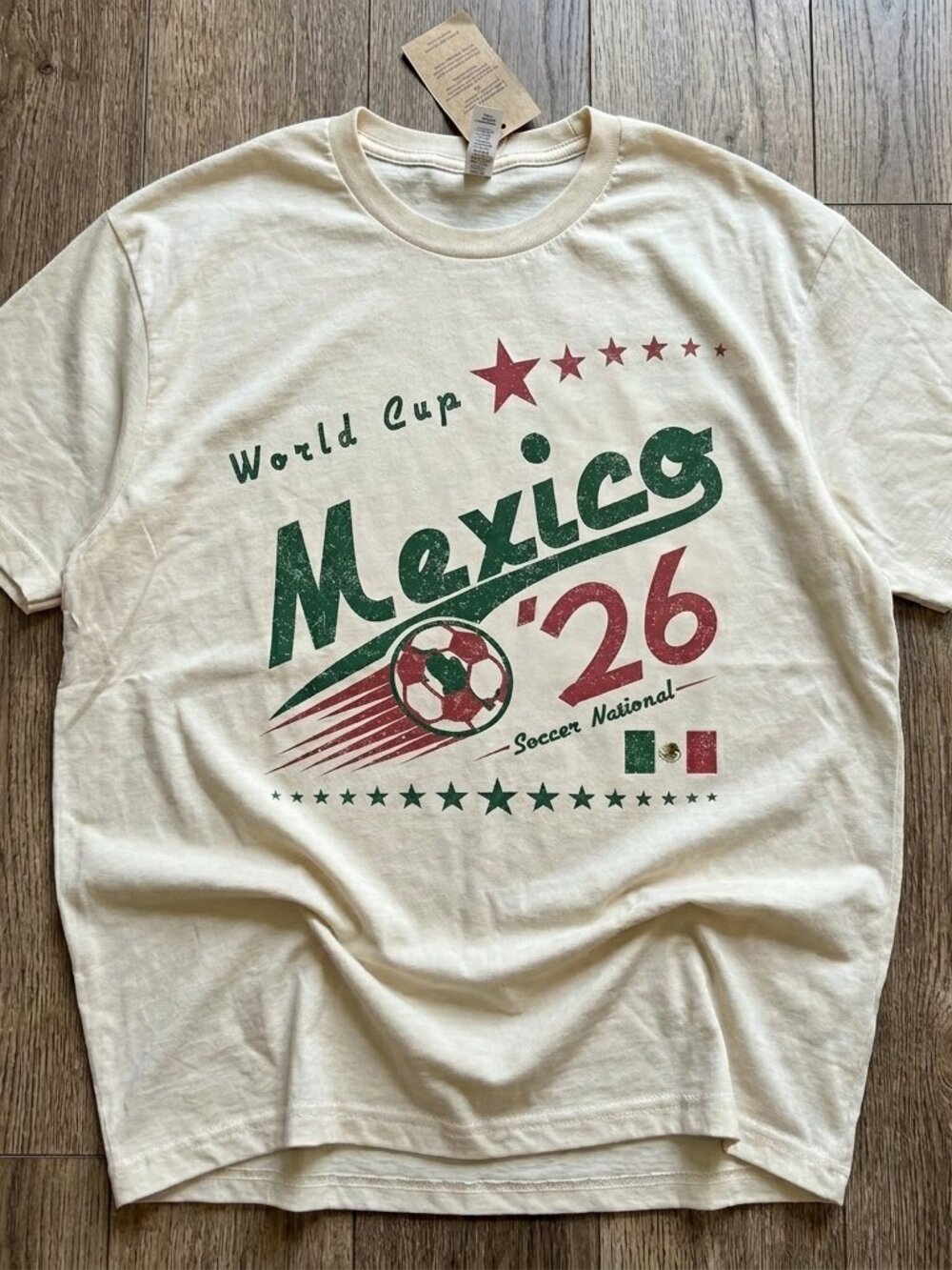Retro Mexico Soccer World t-shirt white off